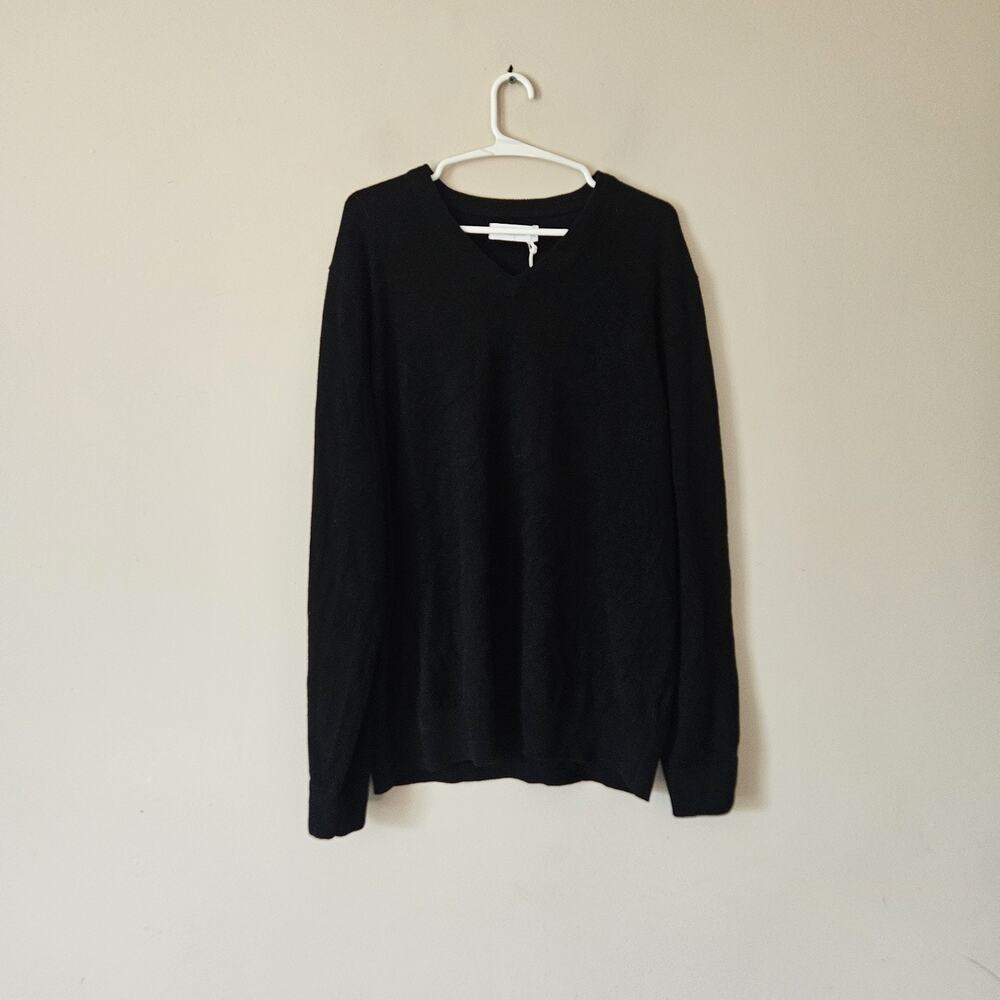 Everlane Men’s 100% Cashmere Sweater Size XL Black NEW WITH TAGS